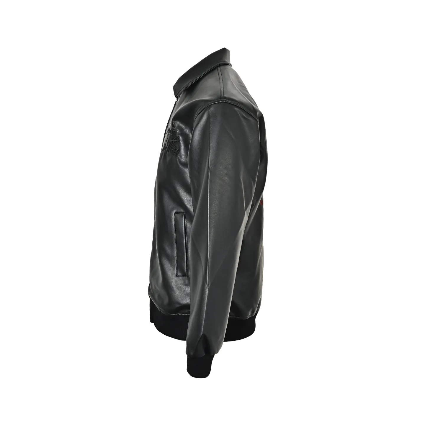 Louis Vuitton Embroidered Logo Koi Embroidered Leather Jacket